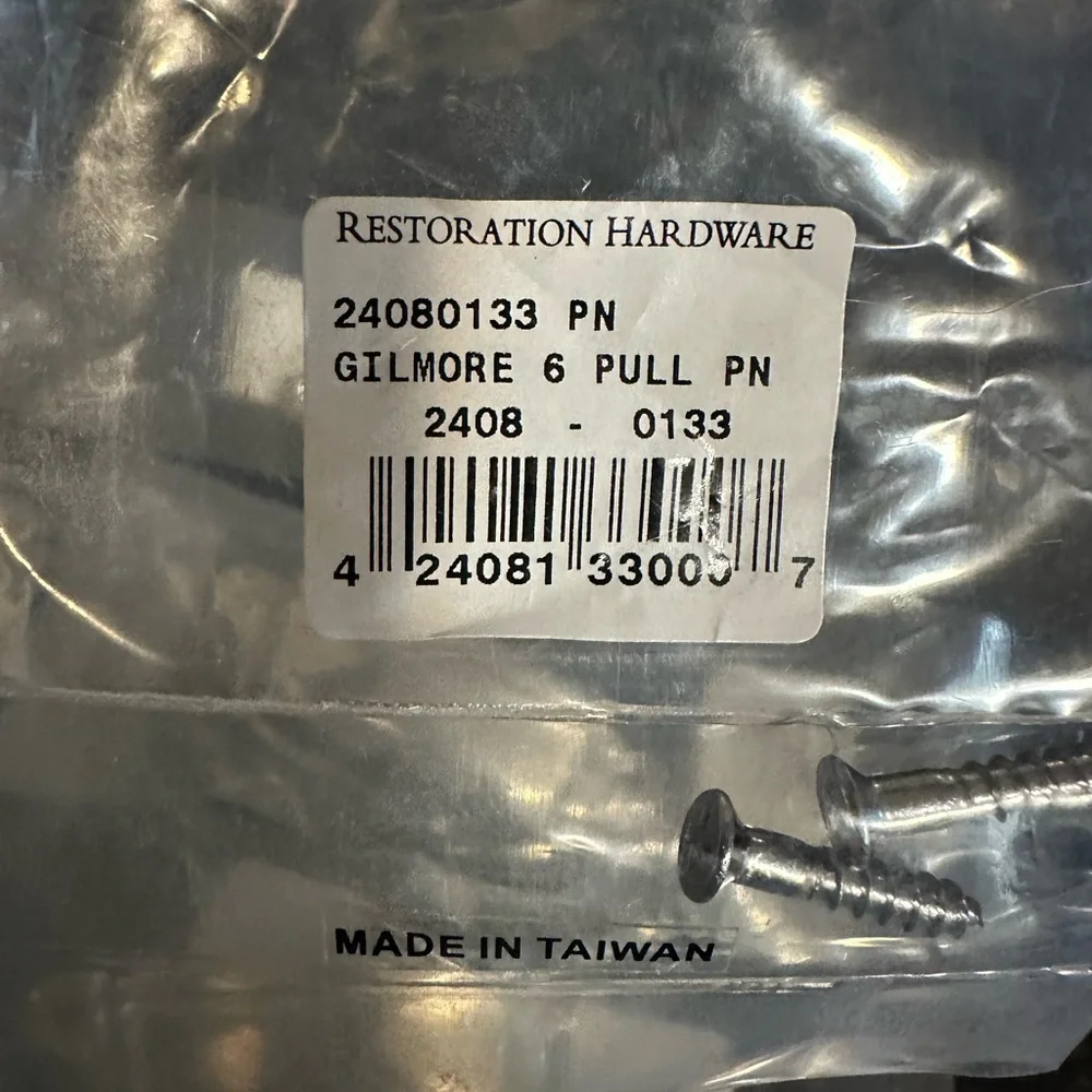 Restoration Hardware Silver Drawer Pulls